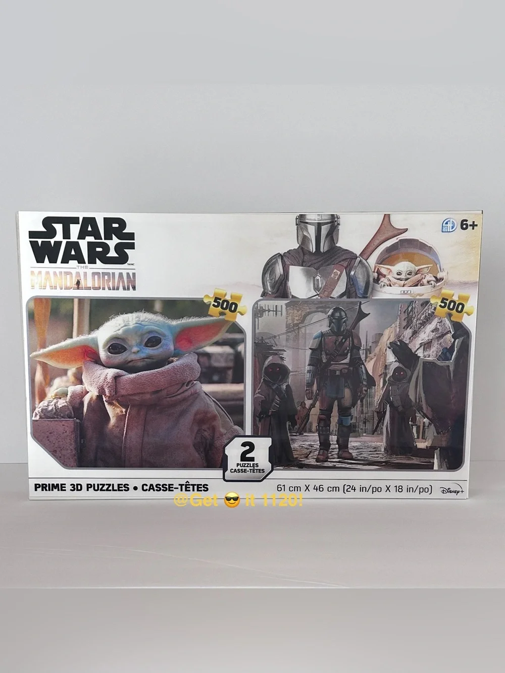 Disney Star Wars The Mandalorian Prime 3D Puzzles 2 Pack Puzzles Grogu Baby Yoda